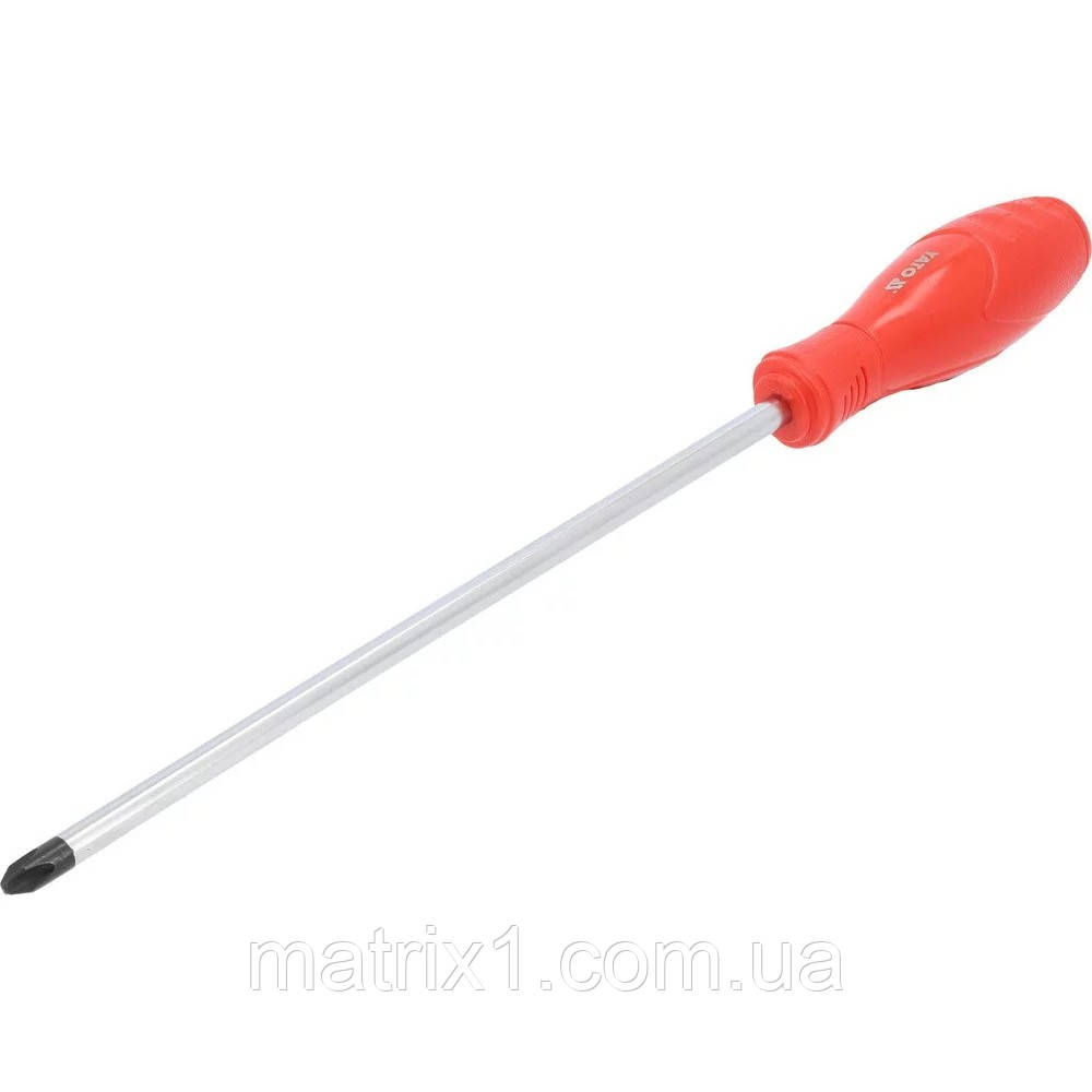 Викрутка з хрещатим шліцом PH3, 250 мм магнітна YATO, фото 1