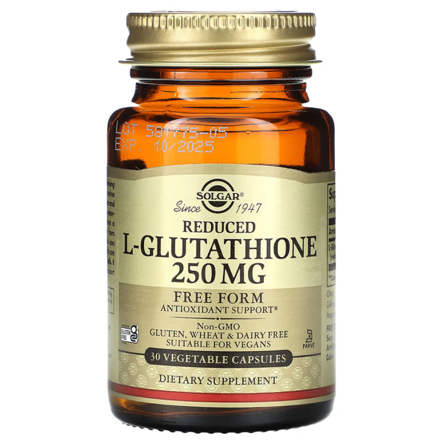Reduced L-Glutathione 250 мг Solgar 30 капсул, фото 1