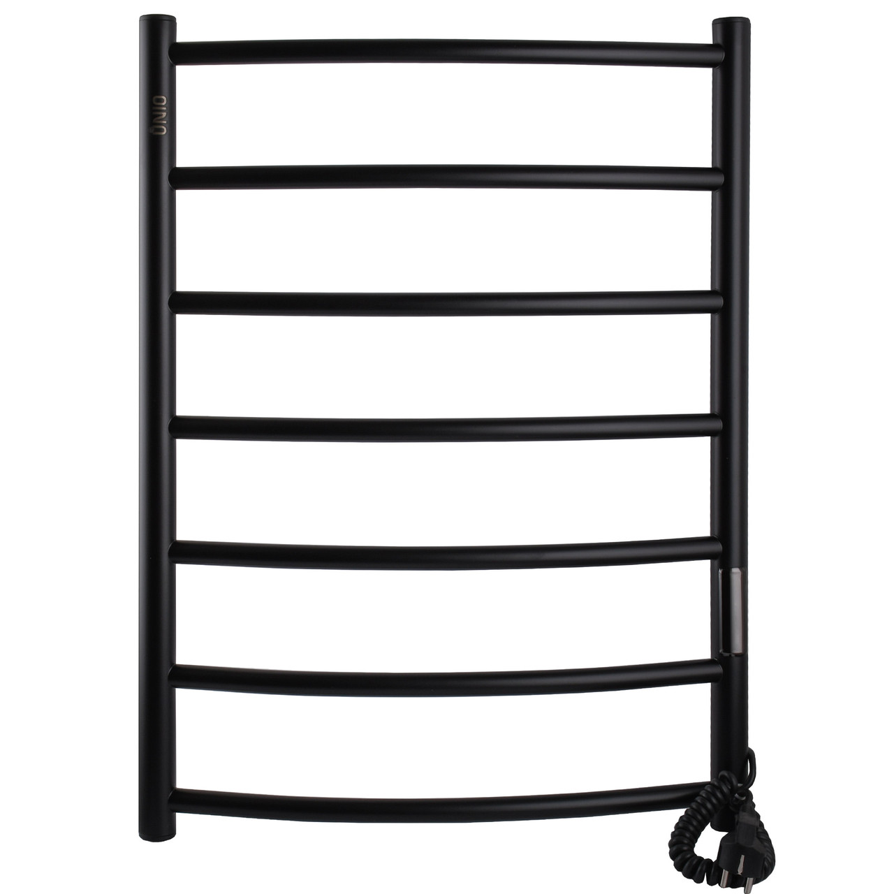 Рушникосушарка UNIO LD ЕU 700-500-7 BLK Драбинка Дуга електро чорна, фото 1