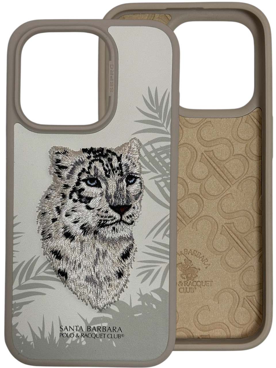 Оригінальний чохол POLO Santa Barbara “SAVANNA” iPhone 15 Pro Max, Білий Тигр