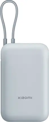 Power Bank Xiaomi 10000mAh (Integrated Cable) ice blue BHR9073GL (P15ZM) UA, фото 1