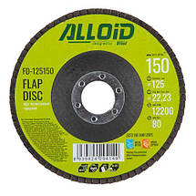 Alloid. Круг пелюстковий торцевий 125 мм, зерно 150 (FD-125150), фото 3