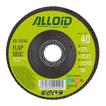 Alloid. Круг пелюстковий торцевий 125 мм, зерно 40 (FD-12540), фото 4