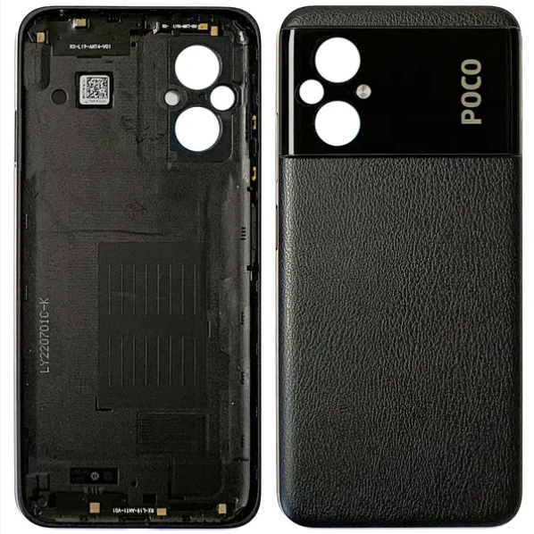 Задня кришка (для) Xiaomi Poco M5, чорна, оригінал (54), фото 1