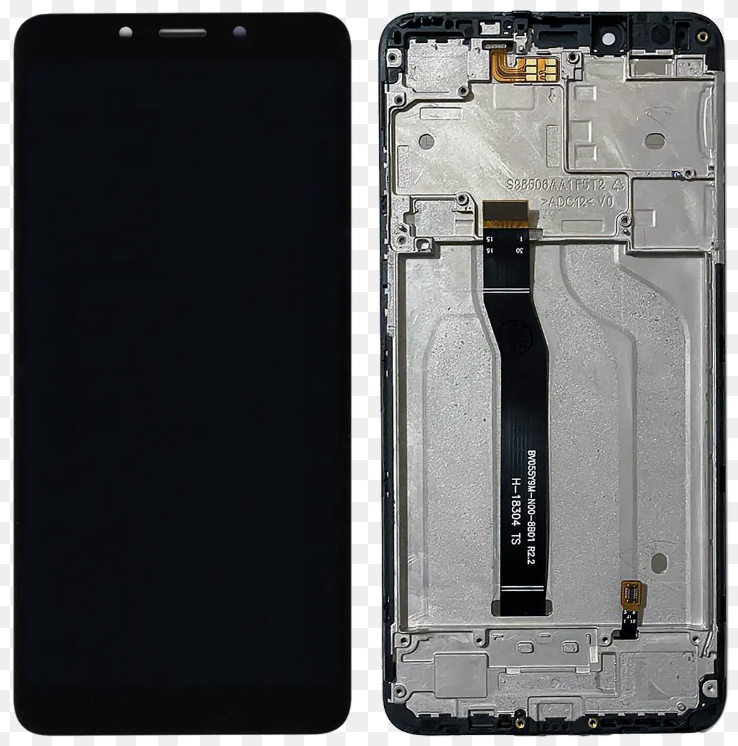 Дисплей (екран) для Xiaomi Redmi 6/Redmi 6A + тачскрин, чорний, з передньою панеллю, зі шлейфом датчика