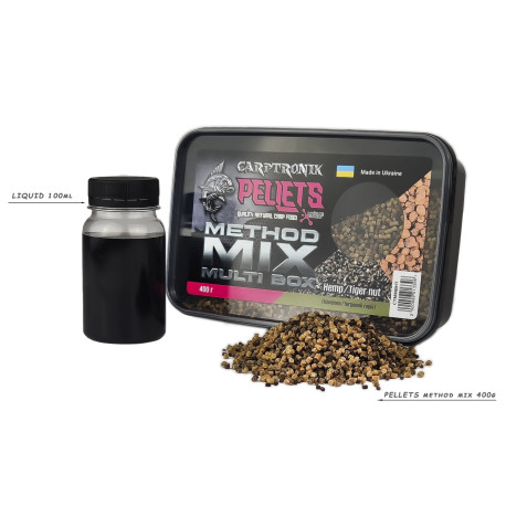 Пелетс Method Multi Box Hemp/Тигровий горіх для карпфішингу, фото 1