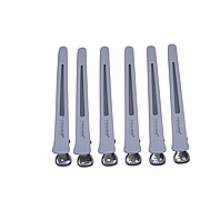 Кліпси-затискачі для волосся Termax Professional Perfect Fit White 11 см, 6 шт (T-1008-WT)