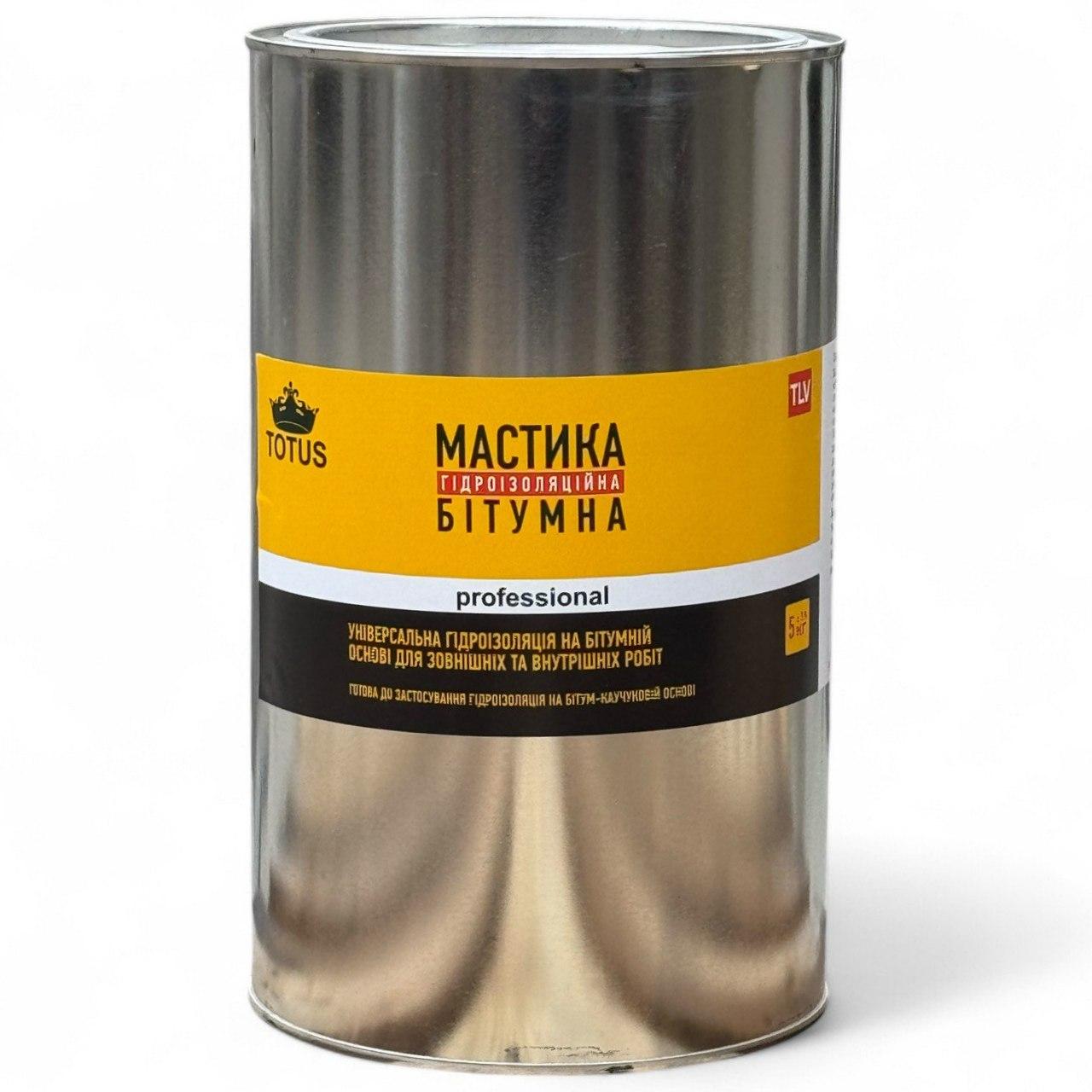 Мастика гідроізоляційна бітумна TOTUS 5 кг