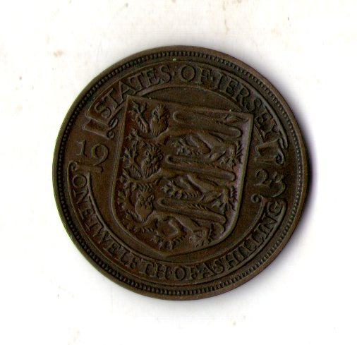 Джерсі 1/24 шилінга, 1923 рік король Георг V №2679