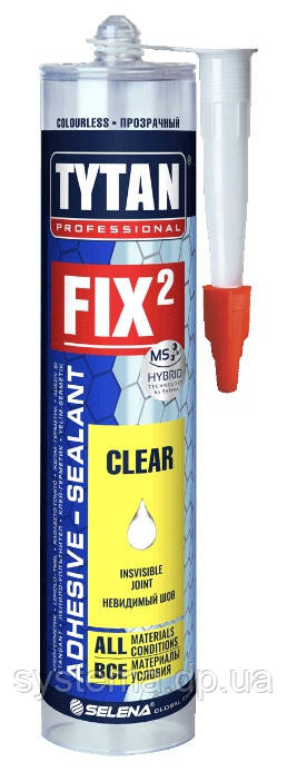 TYTAN Монтажний клей FIX2 Clear 300 мл