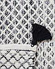Килимок 140 x 200 см Чорний та Білий GEMLIK, фото 6