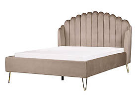 Двоспальне ліжко Velvet EU Taupe AMBILLOU