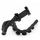 Гнучкий тримач для телефону з універсальними присосками Cute Worm Lazy Holder. XR-916 Колір: чорний, фото 4
