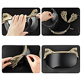 Захисне балістичне скло трансформер візор Wosport з кріпленням до шолома FAST койот, фото 7