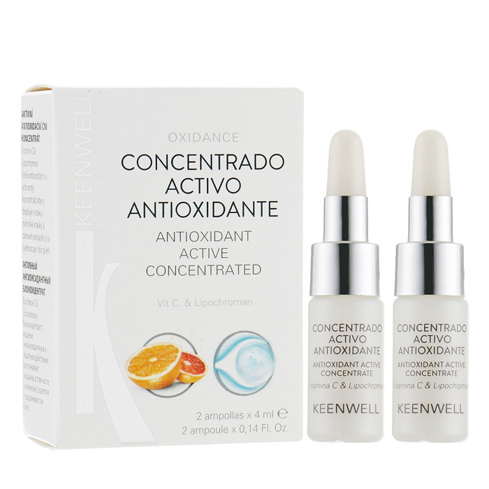 Оксидатна сироватка для сяйва шкіри Keenwell Biologicos Antioxidant Active Concentrated 2 х 4 мл, фото 1