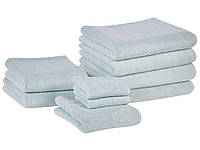 Набір із 9 бавовняних махрових рушників м'ятно-зеленого кольору MITIARO