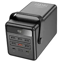 Повербанк большой емкости 100000mAh 22.5W Hoco DB03 Endure с фонариком 6хUSB/2хType-C