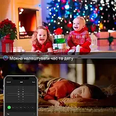 Програмована новорічна LED гірлянда Крапля роси з пультом і керуванням із телефона SFK-04 Bluetooth USB 10 м, фото 5
