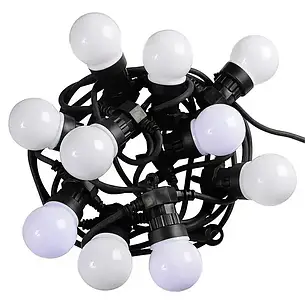 Гірлянда вулична Ретро Лампочки на 10 штук WARM Bulbs LED 50 і 5 метрів МХ 1-223 Теплий Білий, фото 3