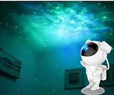 Проєктор зоряного неба та галактики, Астронавт, Білий, лазерний з Bluetooth SMART APP, фото 5