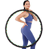Обруч масажний Hula Hoop DOUBLE GRACE MAGNETIC JS-6002, фото 11