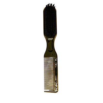 Щітка для фейду з гребінцем Hots Professional Barber Gold (HP1033-GO)