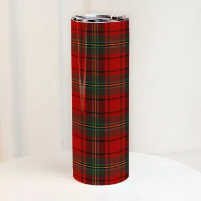 Термос (термочашка) з принтом Шотландка, фото 1