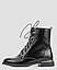 Черевики високі жіночі демісезонні чорні натуральна шкіра лакована Україна VM Villomi — розмір 36 (23 см) (модель:, фото 2