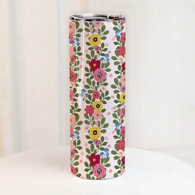 Термочашка з принтом Мальви, фото 1