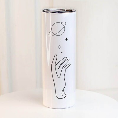 Термочашка з принтом Дотик до космосу, фото 1