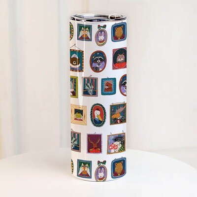 Термочашка з принтом Портрети тваринок, фото 1