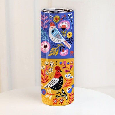 Термочашка з принтом Птахи, фото 1