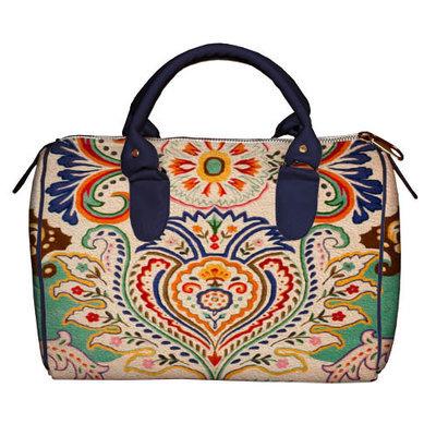 Сумка бочка Barrel Квітковий орнамент, фото 1