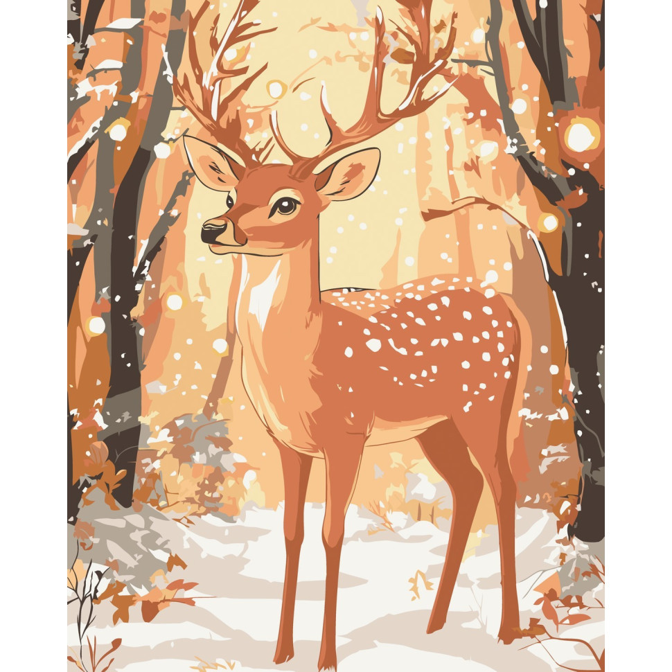 Картина за номерами 40х50 см. Олень. Лісовий король AC11580, фото 1