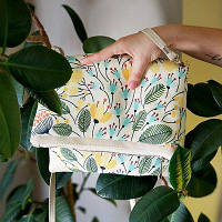 Сумка на плече жіноча Pretty Квітковий жовтий настрій