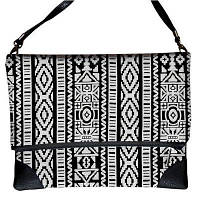 Сумка на плече жіноча Pretty Чорно-білий орнамент