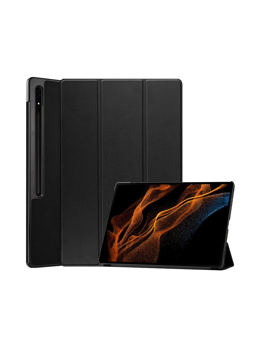 Чохол AIRON Premium для Samsung Galaxy Tab S8 Ultra 14.6 2022 із захисною плівкою та серветкою black
