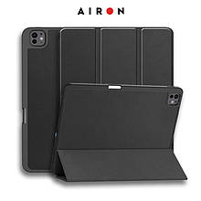 Чохол AIRON Premium SOFT для iPad Pro 13 2024 із захисною плівкою та серветкою Black