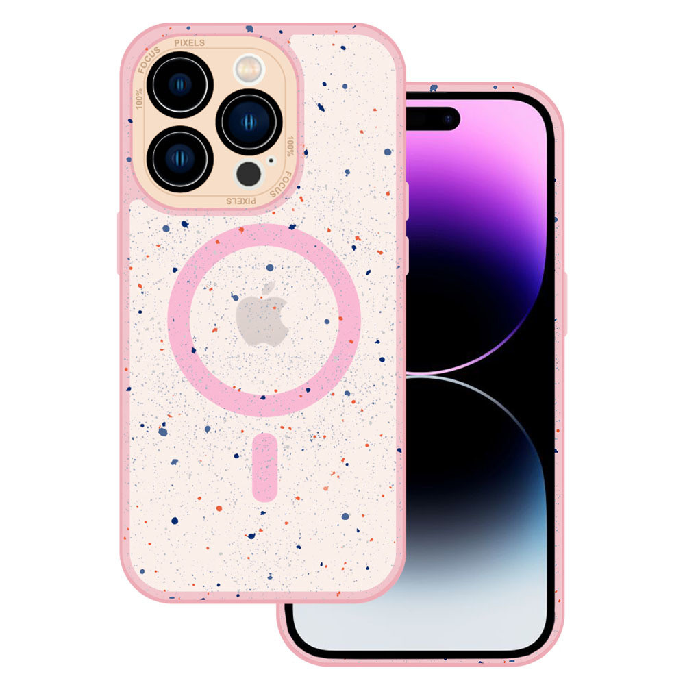 Чохол для Apple iPhone 13 Pro Max | MagSafe Composite Matte Splash (pink)