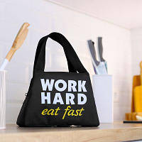 Термосумка Lunch bag Work hard, eat fast
