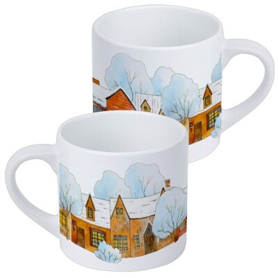 Чашка маленька Зима в місті, фото 1