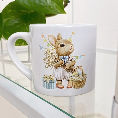 Чашка маленька Кролик з подарунками, фото 1