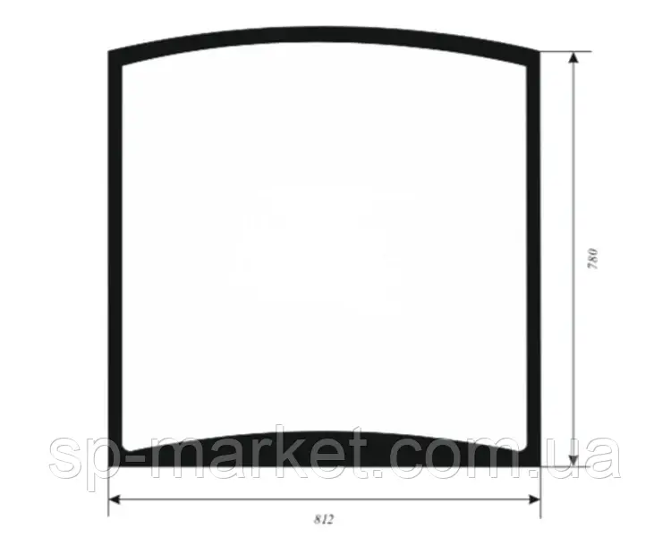 333/U4568 заднє скло JCB 8014, фото 1