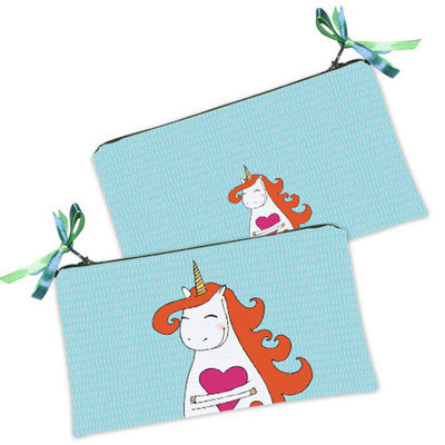 Жіноча косметичка Єдиноріг з серцем, фото 1