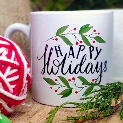 Чашка маленька Happy holidays, фото 1