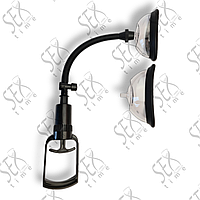 Вакуумний збільшувач вагіни (помпа, екстендер) з двома чашами 110-130мм з механічним насосом