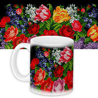 Чашка з принтом Квіти