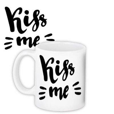 Чашка з принтом Kiss me, фото 1