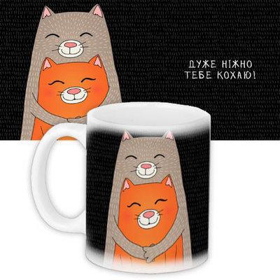 Чашка з принтом Дуже ніжно тебе кохаю!, фото 1