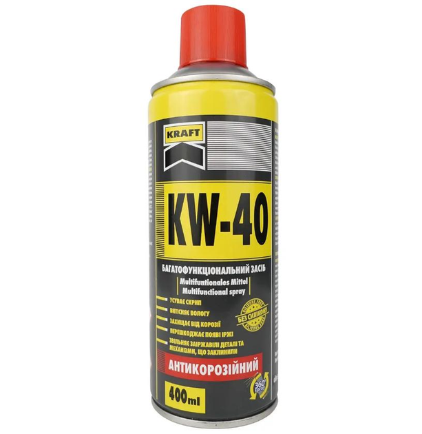 Мастило універсальне KW-40 KRAFT в аерозолі 400мл